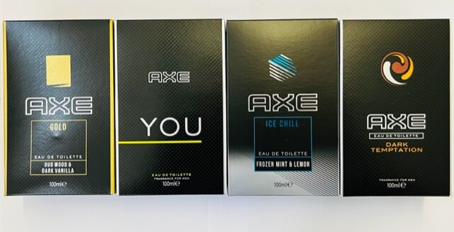 x Axe 100ml (Lynx) Men EDT Spray Gold You Ice Chill Dark