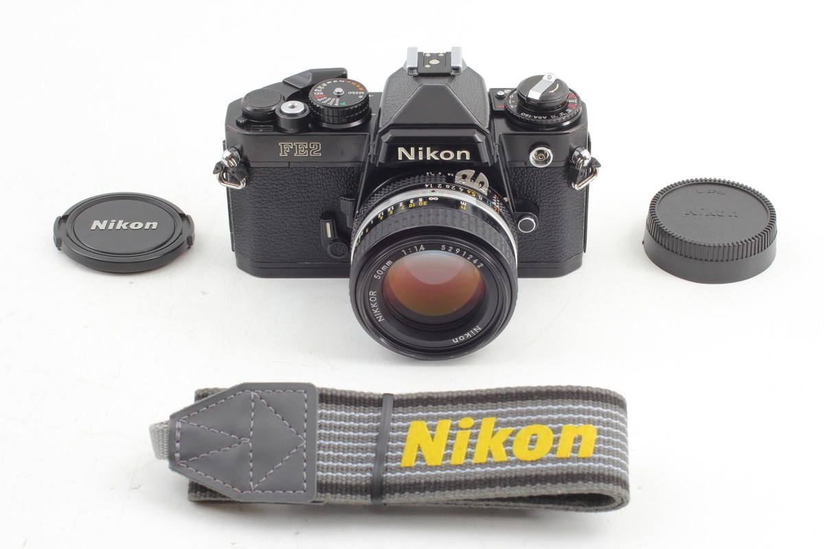 Near MINT] Nikon FE2 Black Ai-s Ais 50mm f1.4 35mm SLR Film Camera 
