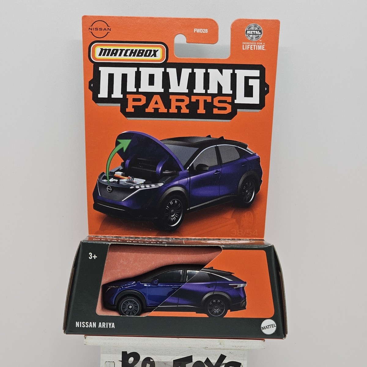 2024 MATCHBOX MOVING PARTS NISSAN ARIYA OPEN HOOD METAL BLUE