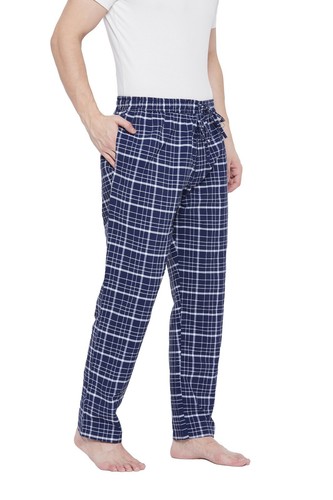 Mens Pajama Pants Lightweight Soft Plaid Sleep Lounge Pants Pyjama With 2 Pocket - Picture 26 of 45