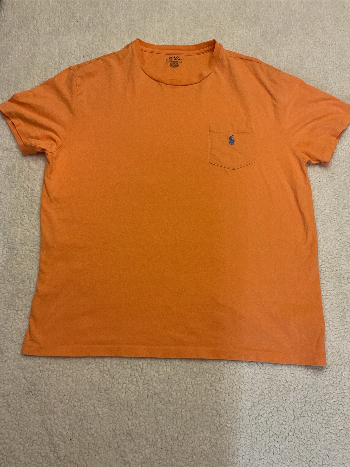 Polo Ralph Lauren T Shirt Uomo Grande Pony Peltro Casual Manica Corta Cotone