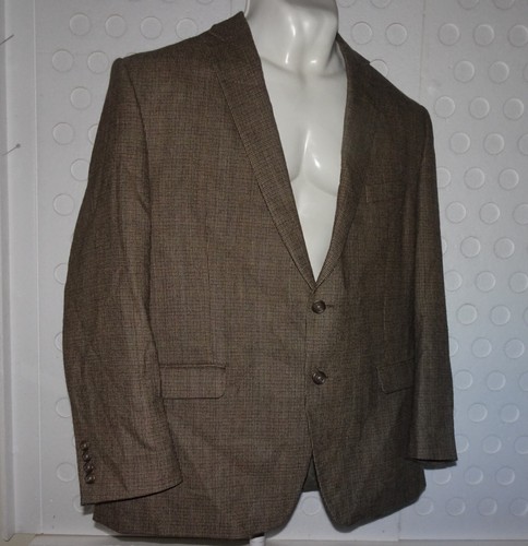 CHAPS Classic-Fit 100% Wool Sport Blazer / Jacket Size 46 Regular Beige 46R ** - Picture 2 of 6