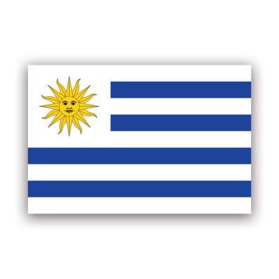 Uruguayan Flag Sticker Decal - Weatherproof - uruguay ury uy