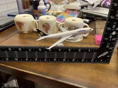 6  Lufthansa Die cast Airplane. With Plastic Stand. Awesome For Your Desk!