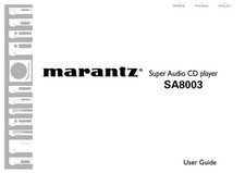 Marantz SA8003 Lettore CD Manuale del proprietario