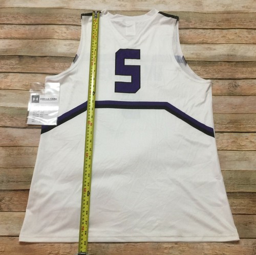 NORTHWESTERN Womens Basketball Jersey NCAA RARE UNDER ARMOUR SAMPLE *STAIN Large - Picture 3 of 12