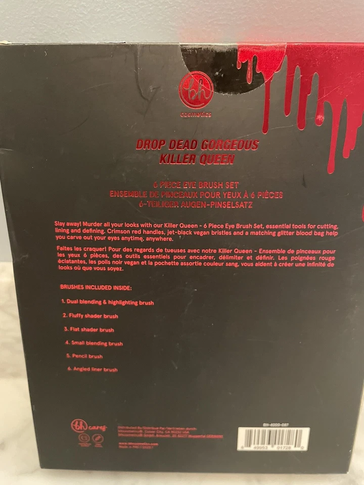 bh Cosmetics Drop Dead Gorgeous 6 pc Eye Brush Set  - Image 2 of 4