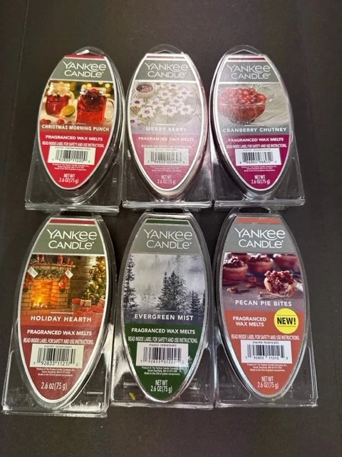 Yankee Candle, 6 Wax Melts per Pack, Fragrances, rare scents 7 VARIATIONS