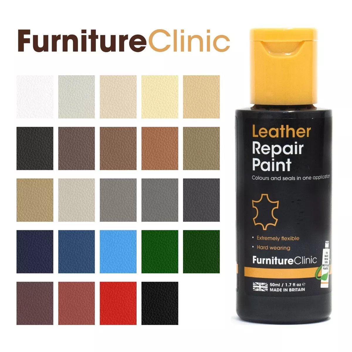 Leather Repair Paint - ALL IN ONE Leather Dye For Restoring Colour