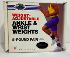 Altus Athletic Ankle  Wrist Weights 5 lb Pair Adjustable 1 to 5 lbs One Size