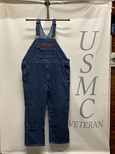 Mens Dickies Denim Jeans Carpenters Bib Overalls Size 2XLR 46X31 .
