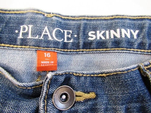 The Children's Place Girls' Skinny Jeans Medium WASH Size 16 VGUC - Picture 2 of 3