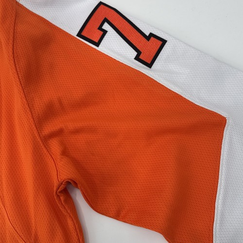 Philadelphia Flyers Trikot Herren Large orange weiß Carter Hart 79 genäht Fanatics - Bild 10 von 12