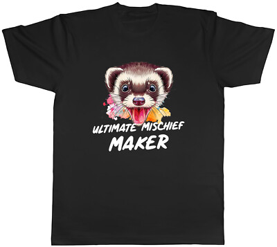 Ultimate Mischief Maker Herren T-Shirt Frettchen Tee Geschenk