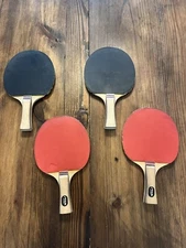 Lot of 4 Vintage Stiga Ping Pong/Table Tennis Paddles Pre Owned