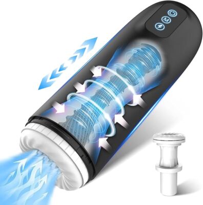 Automatic Male Masturbator Thrusting Vibrating 3D Realistic Textures Lubricants