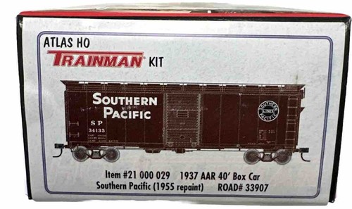 Atlas Trainman HO Kit #21000029 1937 AAR 40’ Box Car Southern Pacific #33907 | Condition: New