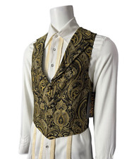 SHRINE Gothic Aristocrat Jacket Vest Victorian Tapestry Steampunk Carnival