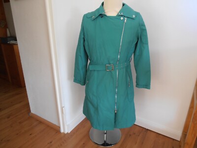 Concept K lange Jacke Mantel Übergangsjacke Gr. 42 petrol
