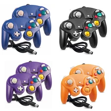2 Pack Wired Gamecube Rumble Controller Gamepad for Nintendo GameCube Console