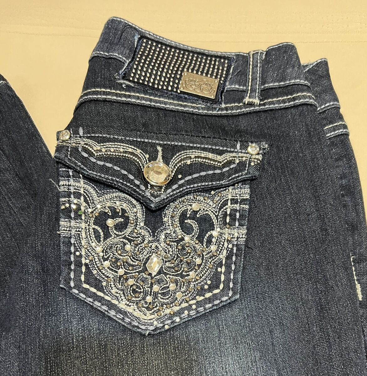 NWOT ONE 5 ONE 151 EMBELLISHED DARK BLUE DENIM JEANS SZ 4 | eBay NWOT ONE 5 ONE 151 EMBELLISHED DARK BLUE DENIM JEANS SZ 4 | eBay