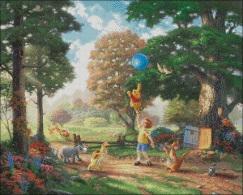 Winnie the Pooh II - DIY Chart Counted Cross Stitch Patterns Needlework DMC - Picture 2 of 2
