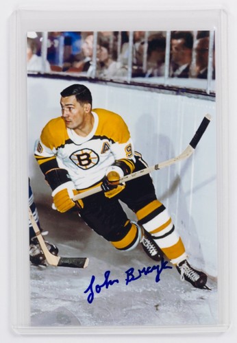 Johnny Bucyk Signed Photo - Boston Bruins Auto Ice Hockey NHL - 第 1/2 張圖片