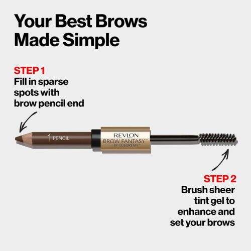 Revlon ColorStay Brow Fantasy Eyebrow 2-in-1 Gel & Pencil, #104 - Dark Blonde - Picture 5 of 8