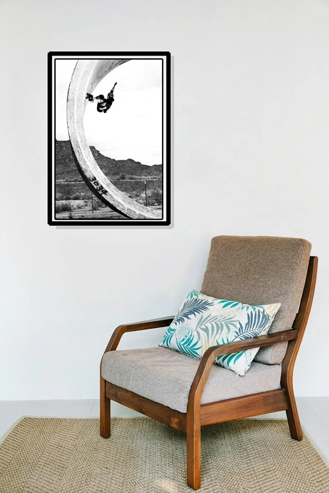 Tony Alva Poster, Skateboarding, Skating Full Pipe, Z Boys, California - Image 3 of 4