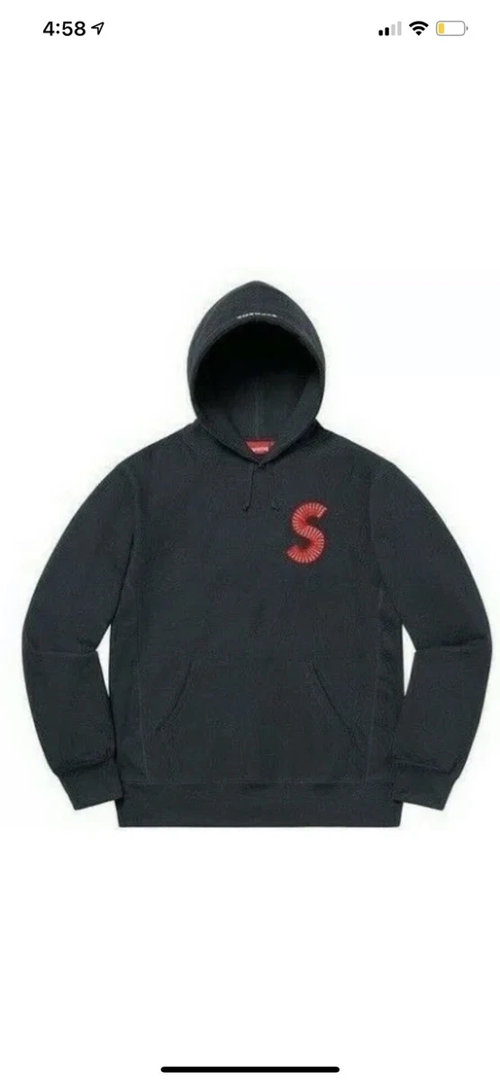 Supreme s logo hoodie navy sale