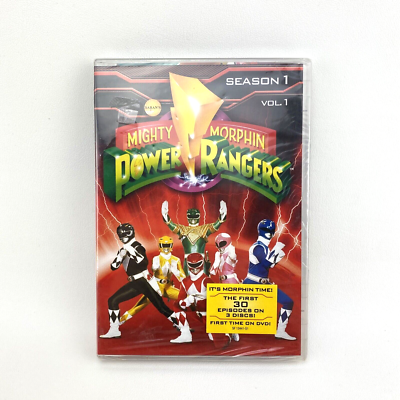 Mighty Morphin Power Rangers Season 1 Vol 1, 3 DVD Set Brand New
