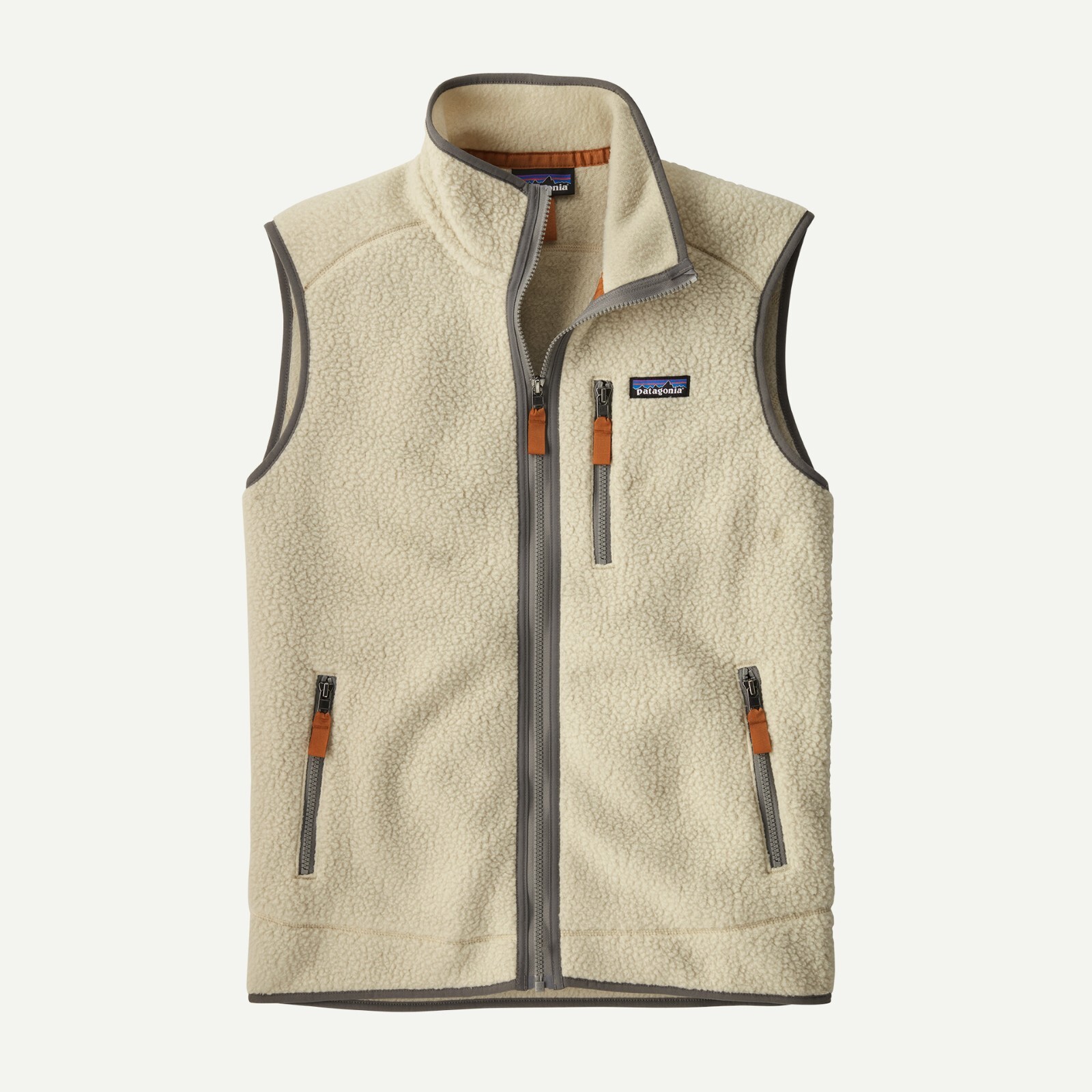 Patagonia Mens XL Retro Pile Fleece Vest Full Zip Pelican NWT