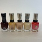 Set of 5 Sally Hansen Complete Salon Manicure Nail Polish 0.5 Fl. Oz., 6 Colors