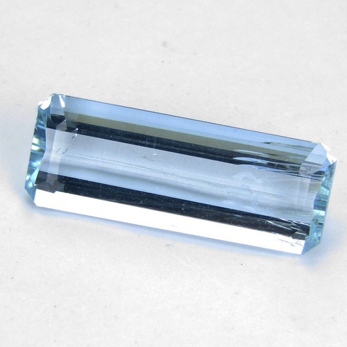 7.82Cts Genuine Natural Blue Color Unheated Aquamarine Emerald Cut Loose Gem - Picture 7 of 10