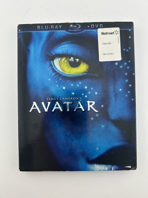 Avatar Blu-ray and DVD 2009 2 Disc Set Directed by James Cameron Slipcover