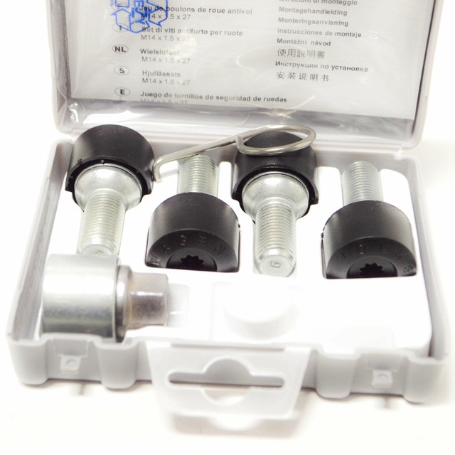 VW Golf MK7 Estate Wheel Lock Bolts Set 5Q0698137 NEW GENUINE eBay