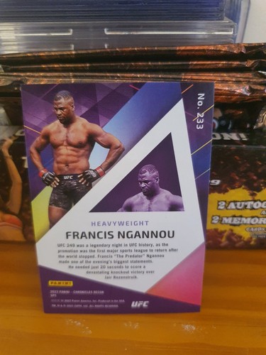 2022 Panini Chronicles UFC Recon Purple /49 Francis Ngannou #233 - Picture 2 of 2