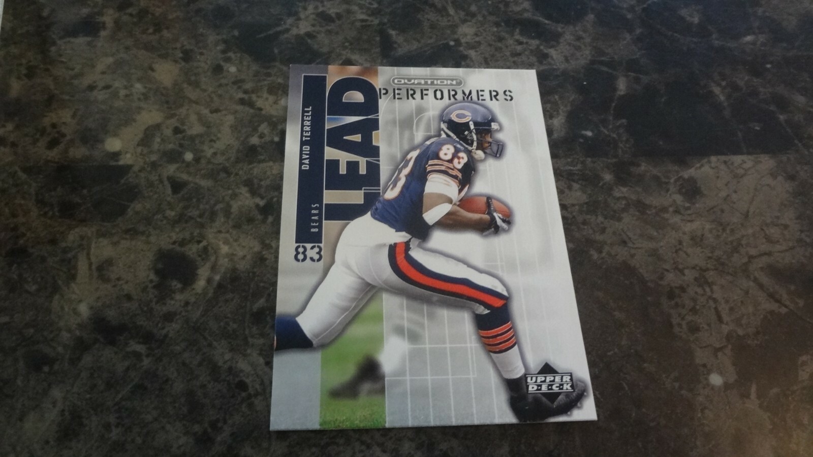 2002 UPPER DECK OVATION #LP-5 LEAD PERFORMERS DAVID TERRELL  FOOTBALL CARD