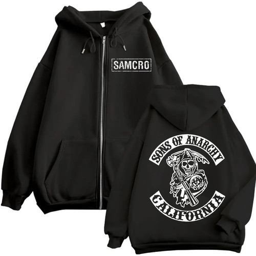 Sons of Anarchy Sudadera con Capucha Para Hombre Chaqueta con Cremallera Abrigo Samcro Jax - 12+ Estilos - Imagen 14 de 38