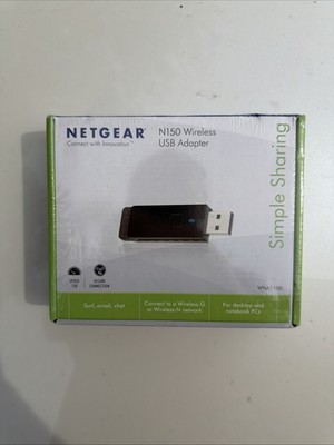NETGEAR WNA1100 Wireless USB Adapter N150 WiFi Dongle 150 Mbps USB 2.0
