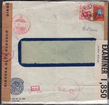 Nederland East Indies 1941 Censored cover. Censuur/5 datestamp