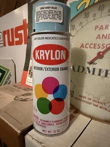 Vintage Krylon Baby Blue 1902 NOS Mint Condition Ingredient Label Spray Paint