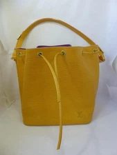 LOUIS VUITTON Louis Vuitton Epi Noe Shoulder Drawstring Yellow
