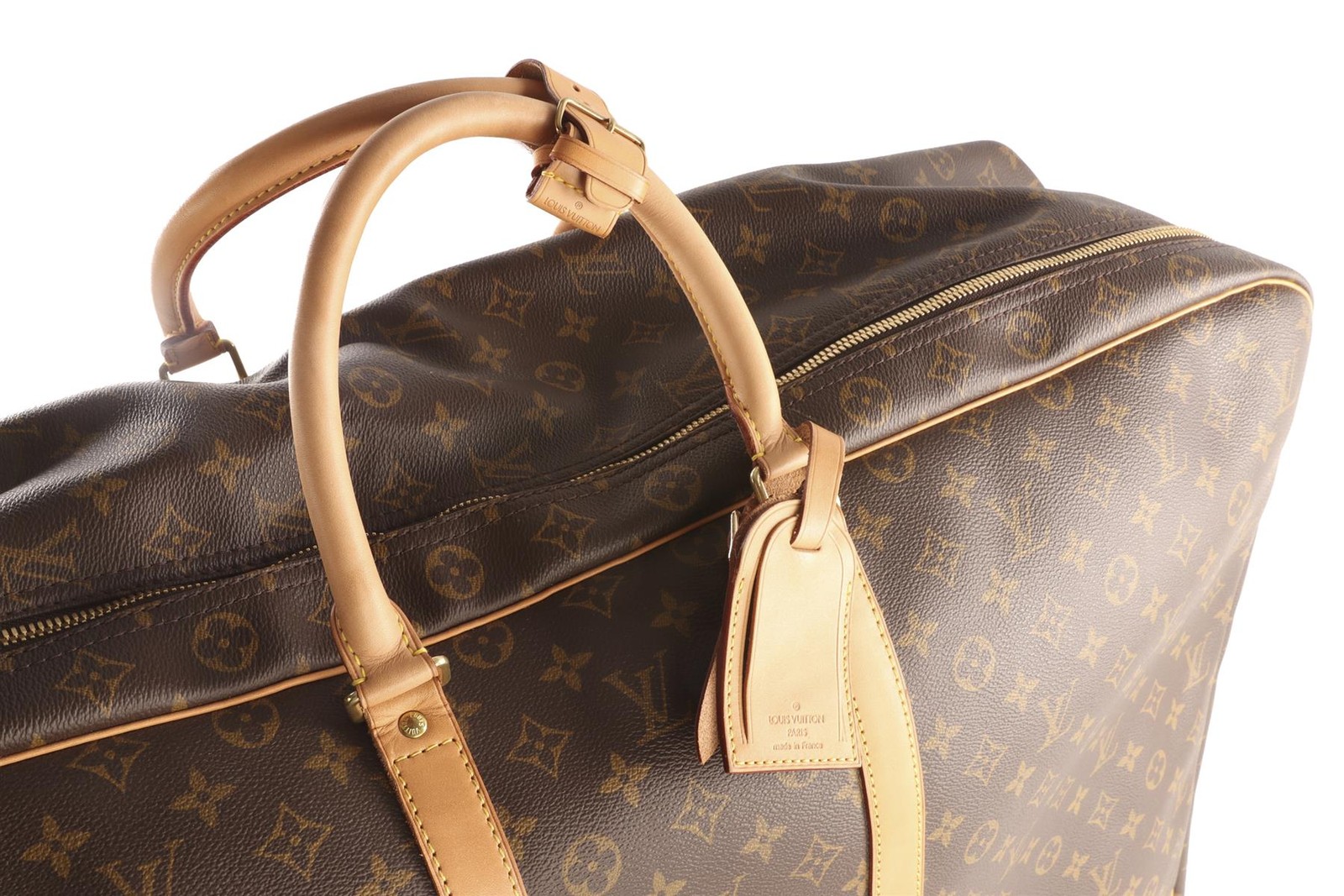 LOUIS VUITTON BROWN 2002 SIRIUS 70 MONOGRAM COATED CANVAS SUITCASE image 9