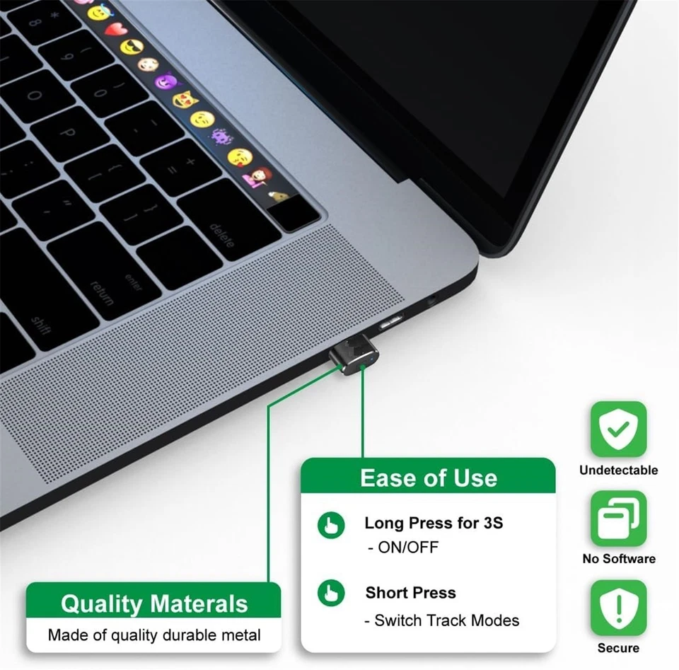 USB Mouse Jiggler Wiggler Mover Shaker Undetectable for Computer Laptop New - Image 2 of 4