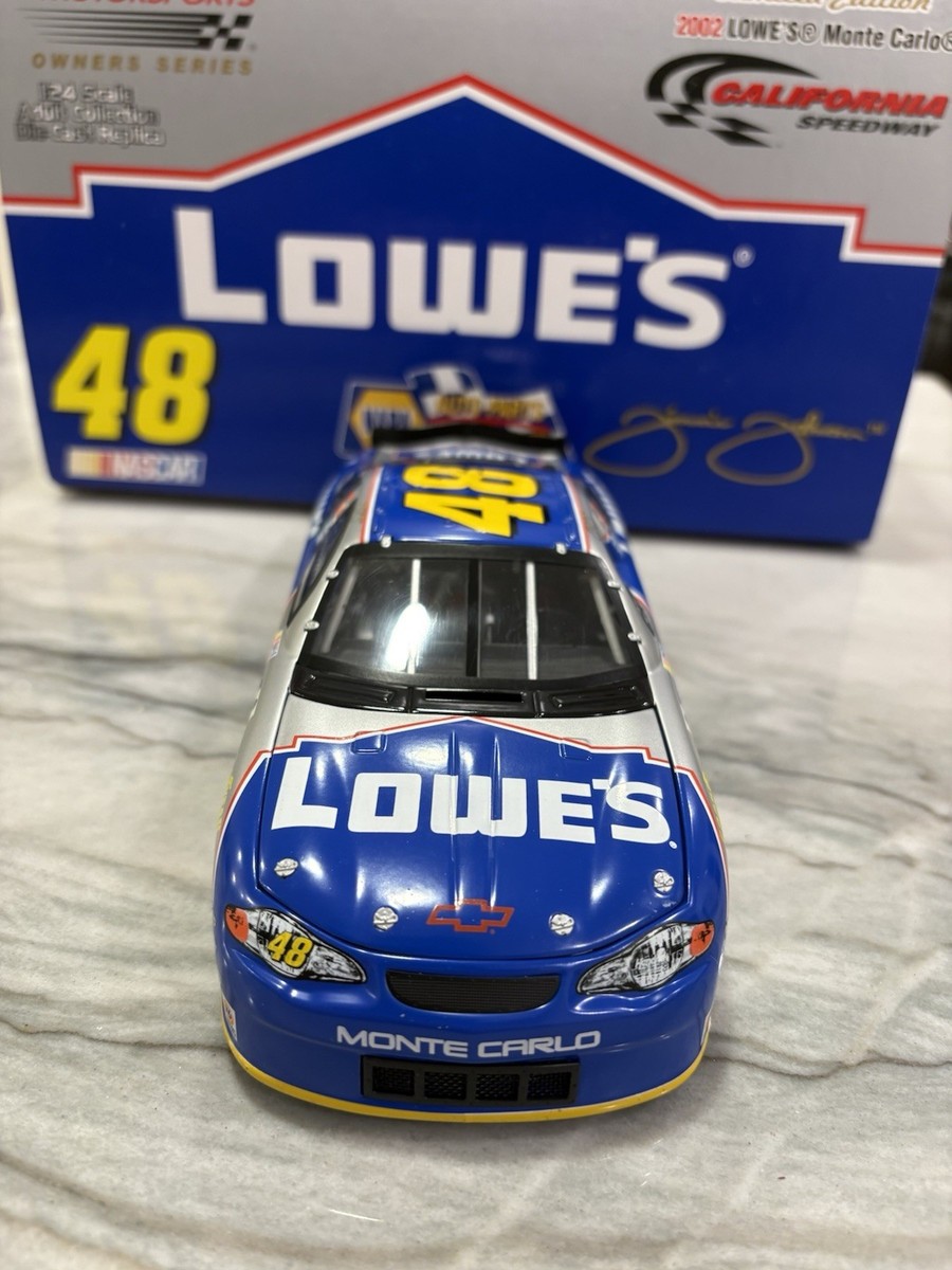 Jimmie Johnson 2002 Lowe's California First Win Nascar 1/24