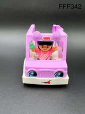 2018 Mattel /Fisher Price Little People Share A Treat Ice Cream Truck w/Driver
