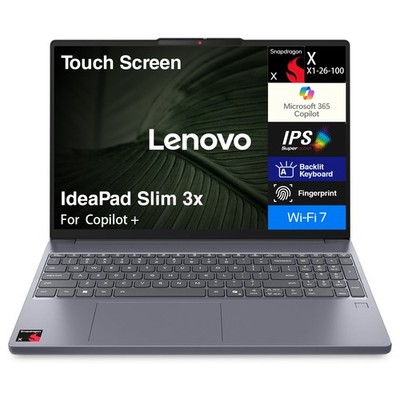 Lenovo IdeaPad 15.3'' 1920x1200 Snapdragon X X1 16GB RAM 256GB SSD Windows 11 Pro