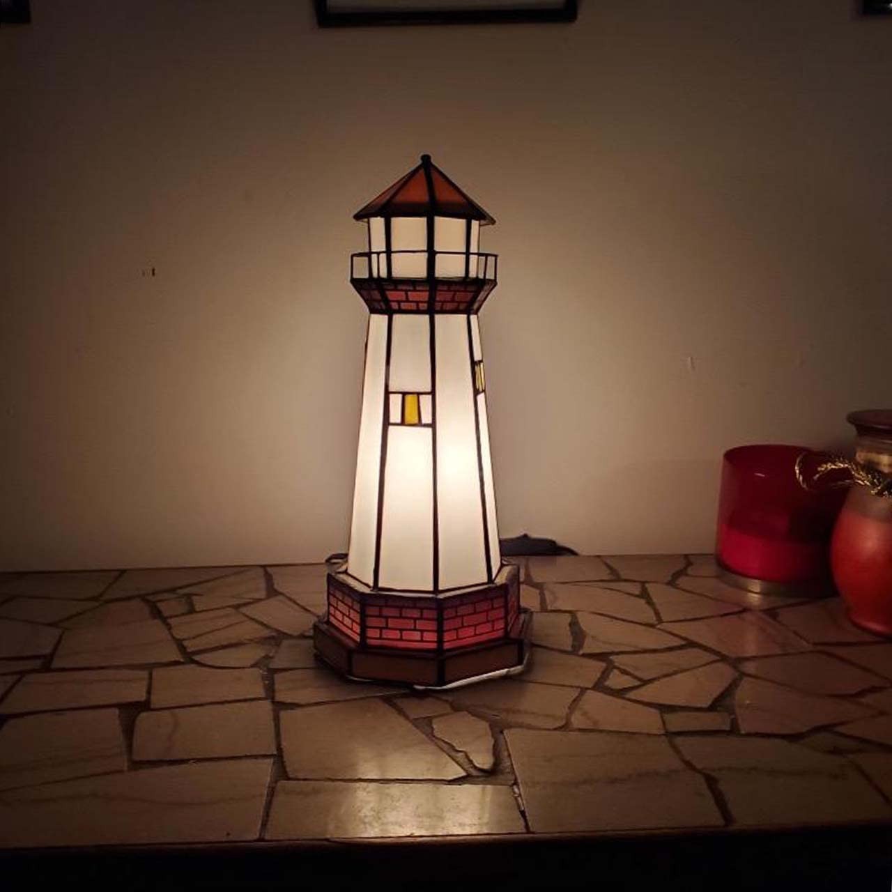 Lampada Faro Tiffany L30626 | Illuminazione d'Ambiente e Design Art Nouveau - 4