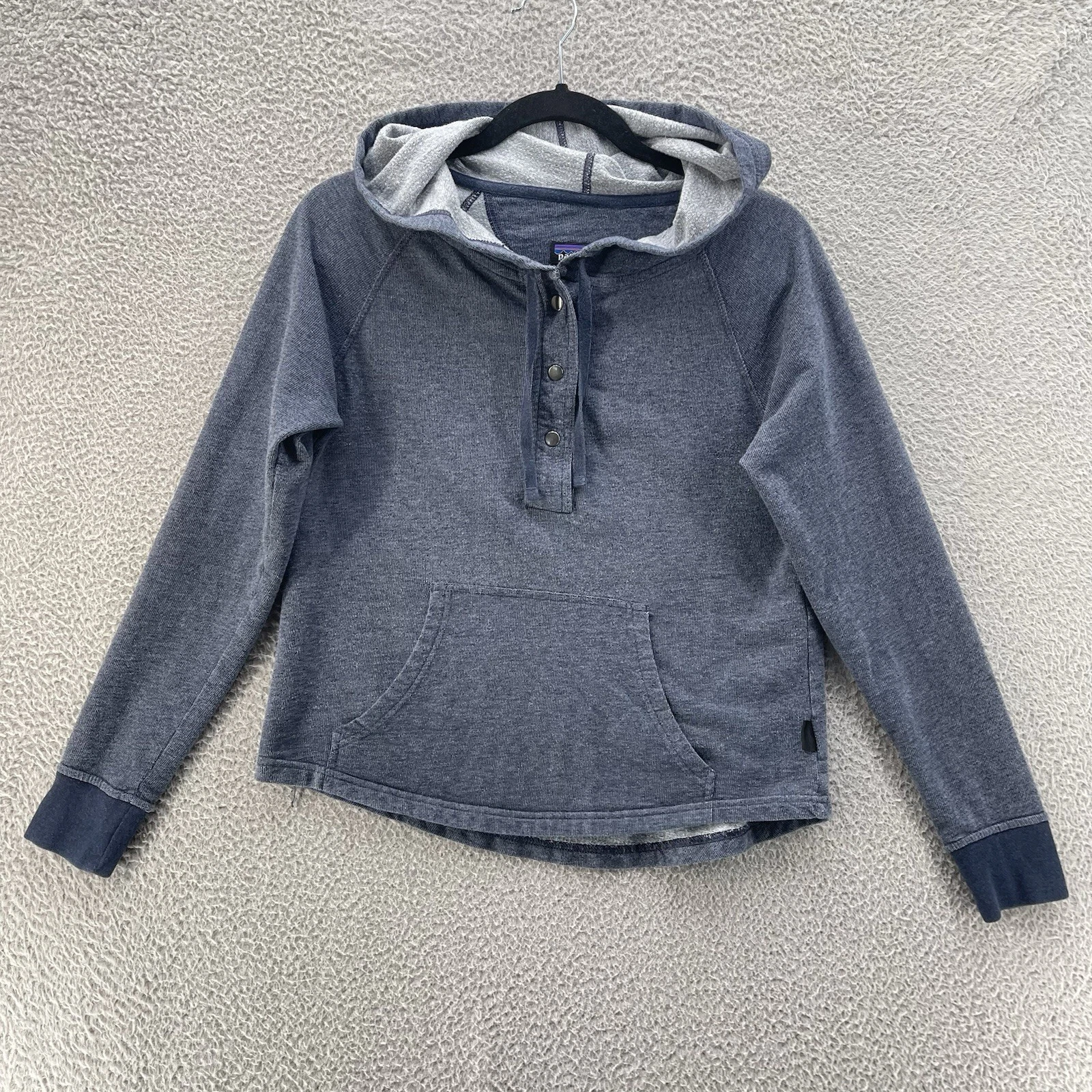 Gymshark Fleece Hoodie Women Small Black Logo Oversized Pullover Kangaroo Pocket